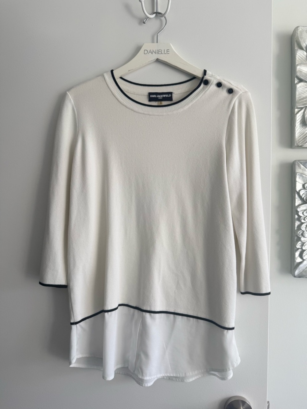KARL LAGERFELD Layered Sweater